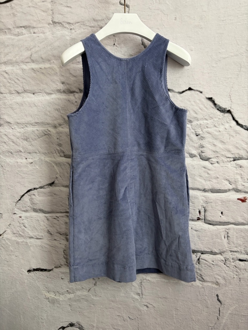 Free People Rolling Thunder Corduroy Dress V-Neck Button Up Retro 70s Vibe - Picture 6 of 7